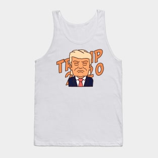 Cartoon Vote For President Donald Trump 2020 Tank Top